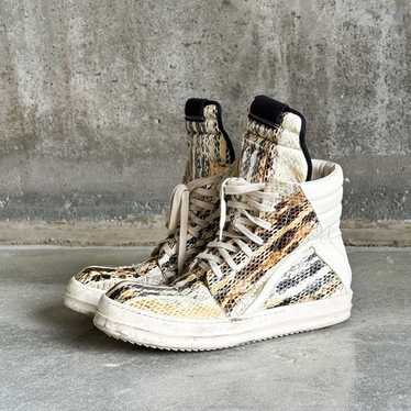 VOGUE注目☆ グレー Hollywood Mega Geobasket スニーカー RICK OWENS - SHOES - Rick Owens