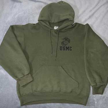 90s XL SOFFE USMC vtg パーカー リバース 軍物 ラッセル 90s 米軍 SOFFE US NAVY パーカー USA XL - トップス通販