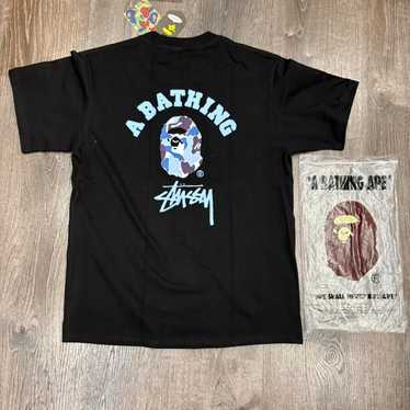 ステューシーＸベイプコラボ Mサイズ Bape x stussy black - Gem