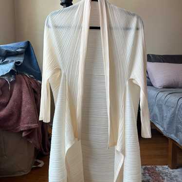 トップス Issey Miyake 09AW Pleats Cardigan FINE KNIT PLEATS BLACK CARDIGAN – ISSEY MIYAKE ONLINE STORE