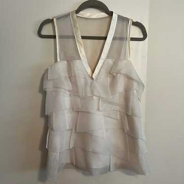 BCBGMAXAZRIA Women's Blouse - White/Cream - XS – B