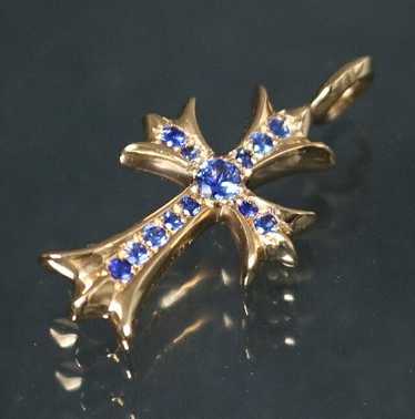 ネックレス・ペンダント CHROME HEARTS WHITE GOLD BABY FAT CROSS CHARM PAVE DIAMONDS Chrome Hearts 18K White Gold Diamonds Babyfat Charm - SRM