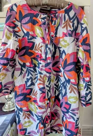 Vintage ”DANA BUCHMAN\" floral blouse Dana buchman vintage floral blouse - Gem