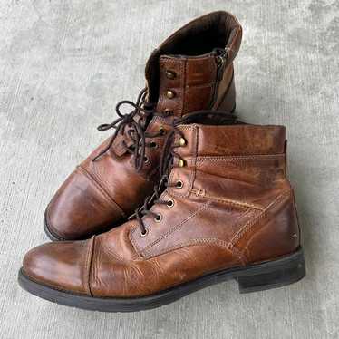 靴 90s-00s US Vintage Fade Leather Shoes 90s 00s vintage boots - Gem
