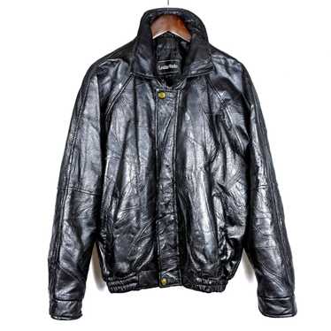 ジャケット・アウター Vintage Leather Patchwork Bomber Jacket 1980s Patchwork Leather bomber Free Shipping - The Vintage Twin