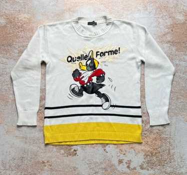 HISTORY ICEBERG ルーニー・テューンズ セーター 00s HISTORY ICEBERG LOONEY TUNES “ROAD RUNNER” cotton knit