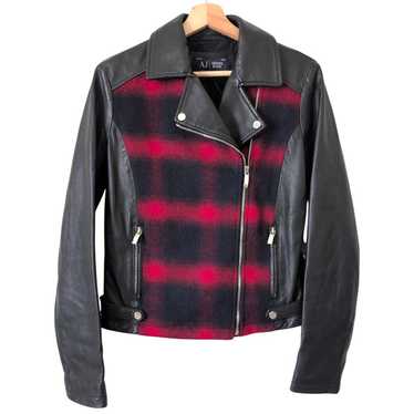 Armani jeans leather jacket - Gem