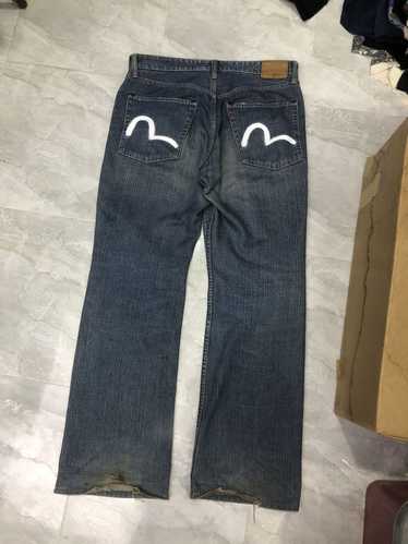 ☆希少☆ EVISU ヘリボーン オーバーオール ダブルニー カモメ