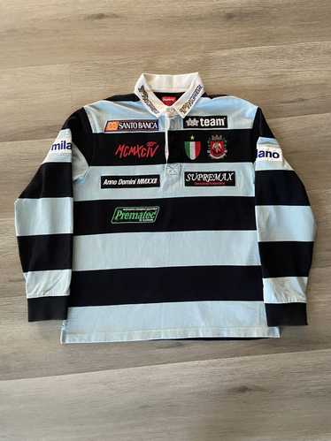 トップス Supreme Stripe S/S Rugby \"Black/Red\"  L Supreme Stripe S/S Rugby - New York Storage