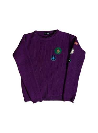 RAF SIMONS パープル Letter Badge セーター RAF SIMONS パープル Letter Badge セーター