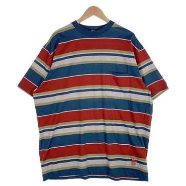 00’s old stussy prisoner border Sweat L USED】80's-90's OLD STUSSY JACQUARD BORDER POCK