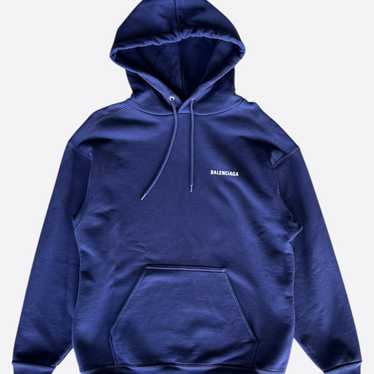 BALENCIAGA　フーディ メンズ ネイビー　M Balenciaga blue hoodie - Gem