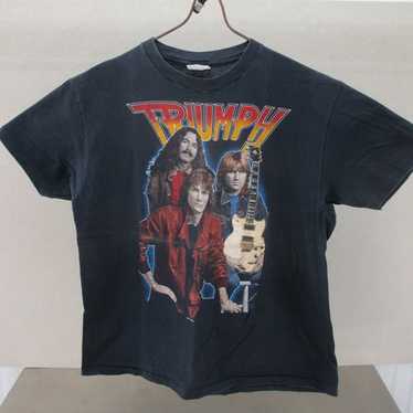 80年代ヴィンテージ TRIUMPH THUNDER SEVEN Tシャツ Rare VTG Triumph Thunder Seven Never Surrender Tour T Shirt