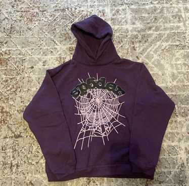 注目■SP5DER■大人気 PURPLE STAR OG WEB V2 HOODIE 国内発送 Sp5der Star OG Web V2 Hoodie Purple Men's - FW24 - US