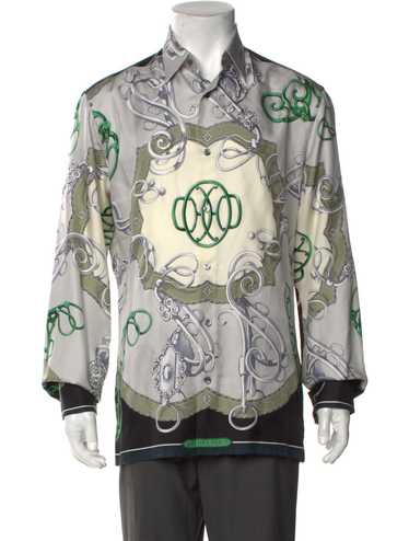 Hermes print silk shirt - Gem