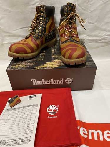 ブーツ Timberland 6\" Boot Supreme Ice Blue Timberland x Supreme 6 Inch Waterproof Boots 'Blue with Logo