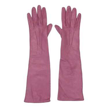 小物 90s miumiu archive leather frill glove Miu Miu 7 Inch Leather Gloves