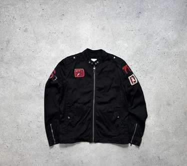DIESEL ミリタリージャケット Y2K Vintage Diesel Archive Y2K Leather Flight Jacket Brown Men's
