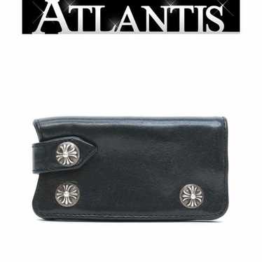 CHROME HEARTS クロムハーツ クロスボタン レザー キーケース