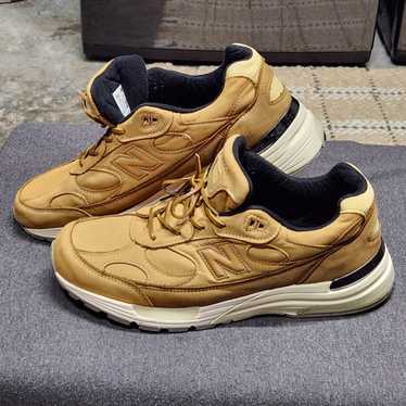 靴 New Balance 992 TAN 28cm New Balance M992TN Tan Beige Brown Suede Sneaker Shoes USA