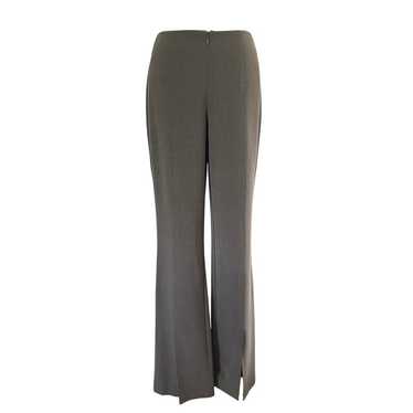 Cache Gray Flat Front Pant 10" Bottom Front Split… - image 1