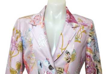 RENATO NUCCI ドレス Renato Nucci Cotton Dress and Jacket Suit Floral Black and
