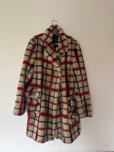 Supreme ×Jean Paul Gaultier ファーコート Supreme Jean Paul Gaultier Double Breasted Plaid Faux Fur