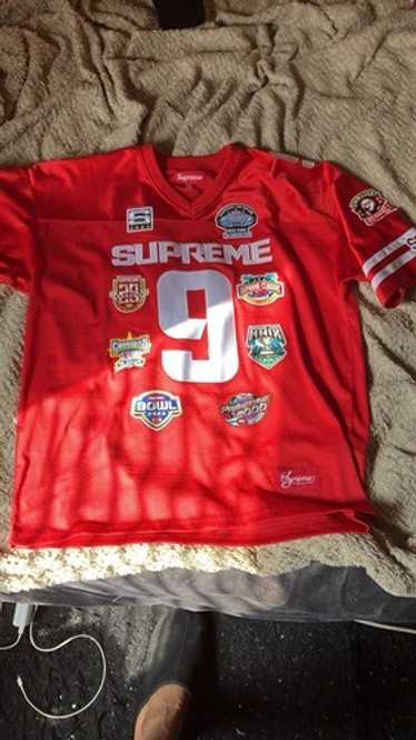 シャツ Supreme Championships Football Jersey Supreme Championships Embroidered Football Jersey Black