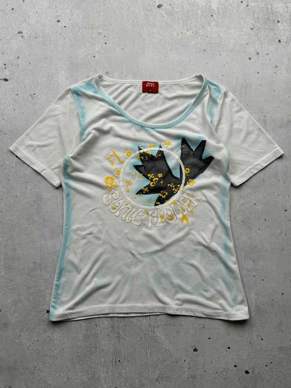 MISS SIXTY ヴィンテージ Tシャツ 転写 プール 水着 Tシャツ 稀少 Miss Sixty × Streetwear × Vintage Miss Sixty Vintage T-Shirt