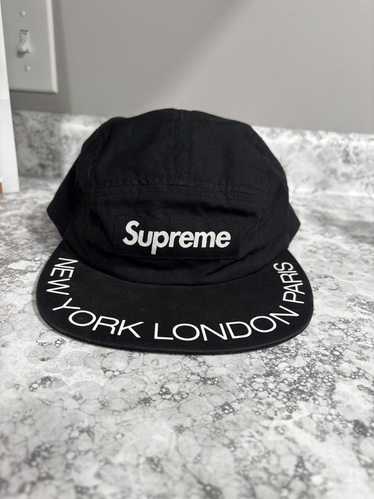 Supreme Visor Print Camp Cap Blackを購入 - Novelship