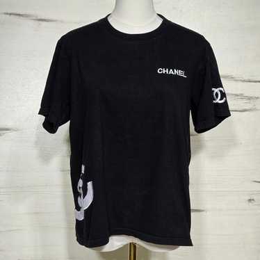 CHANEL ユニフォーム 黒ストーンTシャツ