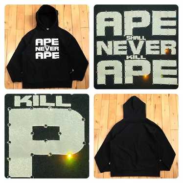 Swarovski bape logo hoodie - Gem