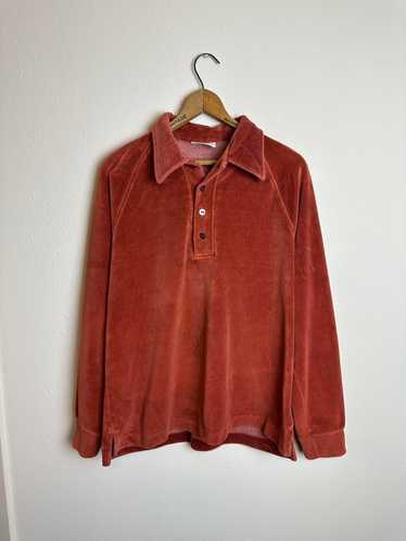 vintage ベロア 60s 70s シャツ dbc1860732eda841fac37f8b42aeb8