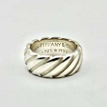 Tiffany silver ring twist - Gem