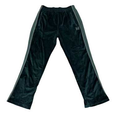 パンツ needles Green NEEDLES Track Pants Sweat Straight Gray/Green lines Size-XS