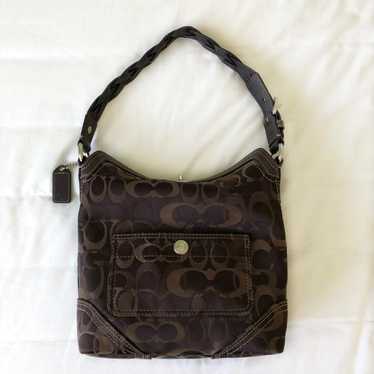 バッグ Chelsea Optic Signature Shoulder Bag BL COACH Chelsea Optic Signature Jacquard Satchel Fold Over