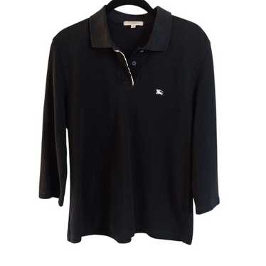トップス Burberry london black nova poloshirt dl Burberry London Polo Shirt Mens L Nova Check Cotton Pique