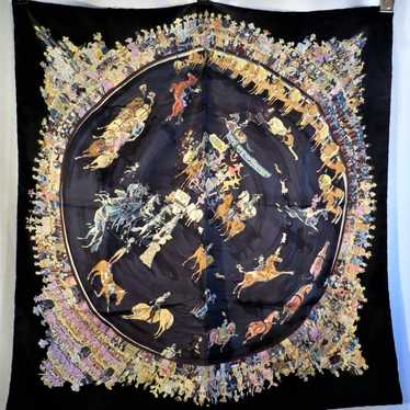 HERMÈS Cirque Molier シルクバンダナ Hermes Scarf Stole CIRQUE MOLIER Yellow by Philippe Dumas