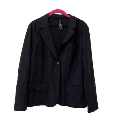 GARETH PUGH zip up hoodie in black -