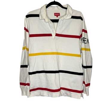 【L】Supreme Multi Stripe Polo 23ss Supreme Multi Stripe Polo (SS23) - $98