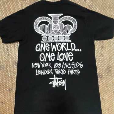 Buy Stussy Gear One World One Love Tee 'White' - 0535