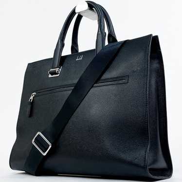 Dunhill black leather briefcase/document - Gem