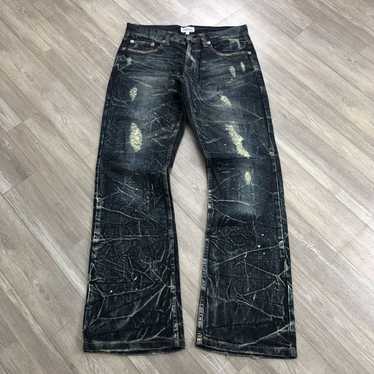 パンツ 00s goa flare damage denim VINTAGE 00s Goa Flare Damage Zip Denim VINTAGE