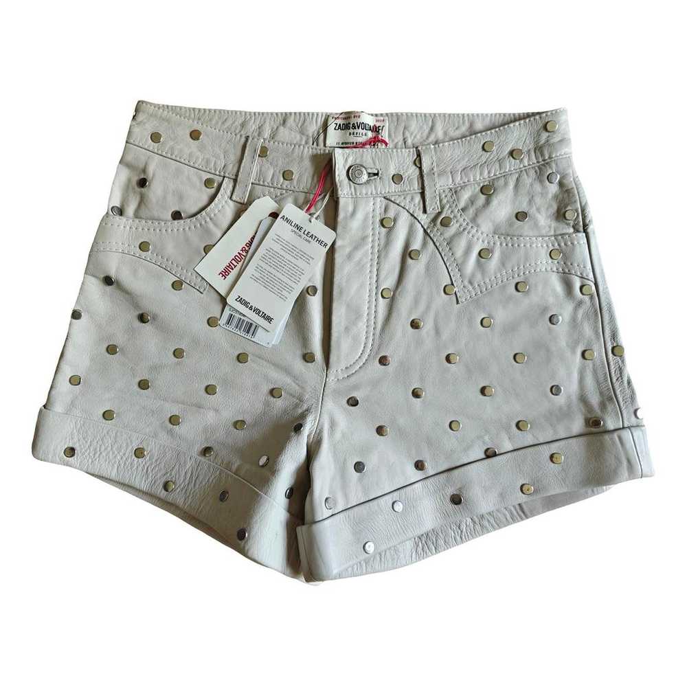 Zadig & Voltaire Leather mini short
