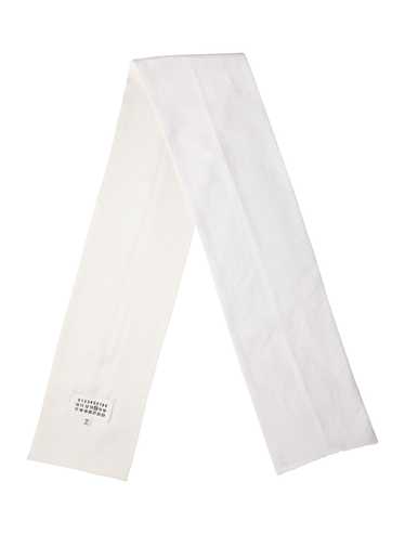 スカーフ MAISON MARGIELA Men Neck scarf White S50FX0035M35311 001F MM6 Maison Margiela white scarf Size: 180cm x 24cm | Depop