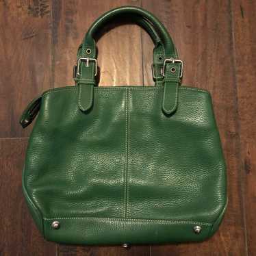 DOONEY&BOURKE ショルダーバッグ グリーン　ヴィンテージ Dooney&BOURKE】グリーン ショルダー バッグ ヴィンテージ 古着