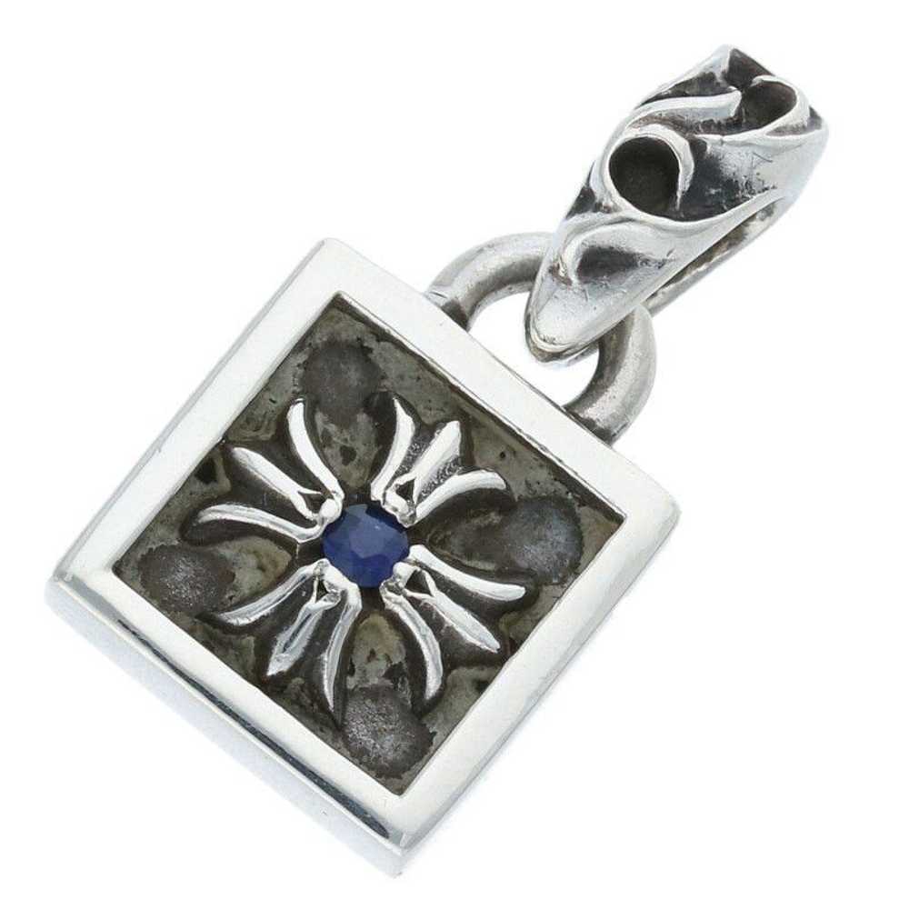 Chrome Hearts Chrome Hearts CH Plus Sapphire Silver Necklace