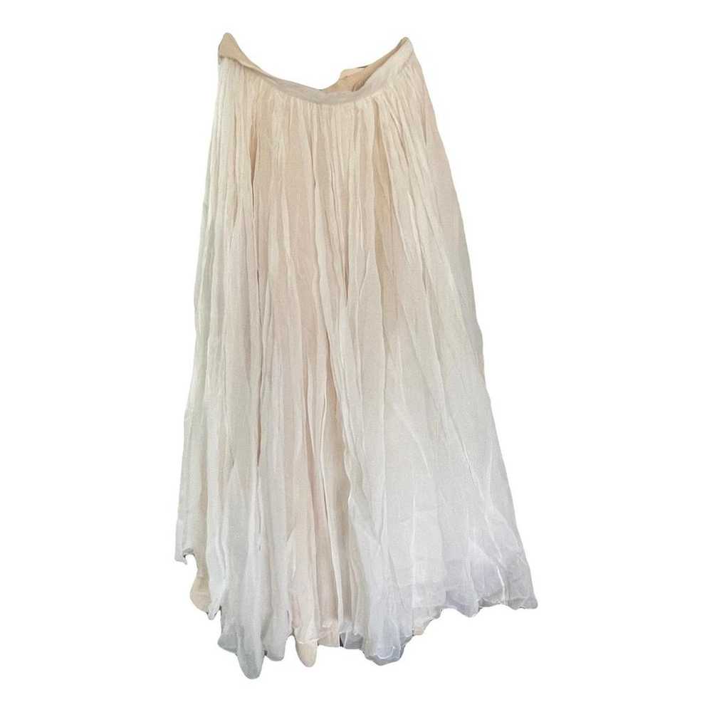スカート Chloe SILK ETTE LONG SKIRT Chloé Tiered Long Skirt In Silk Georgette & Lace | Chloé FI