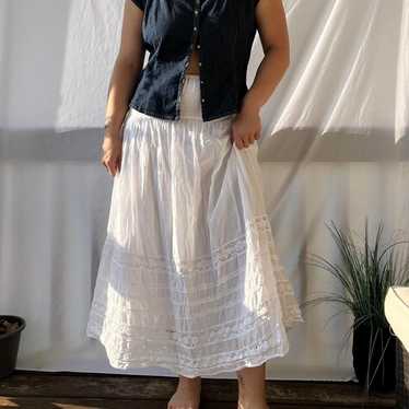 Lucky Brand Women's Skirt - White - L – White lac… - image 1