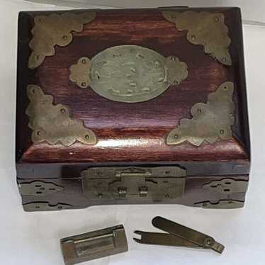Chinese box wooden jade - Gem